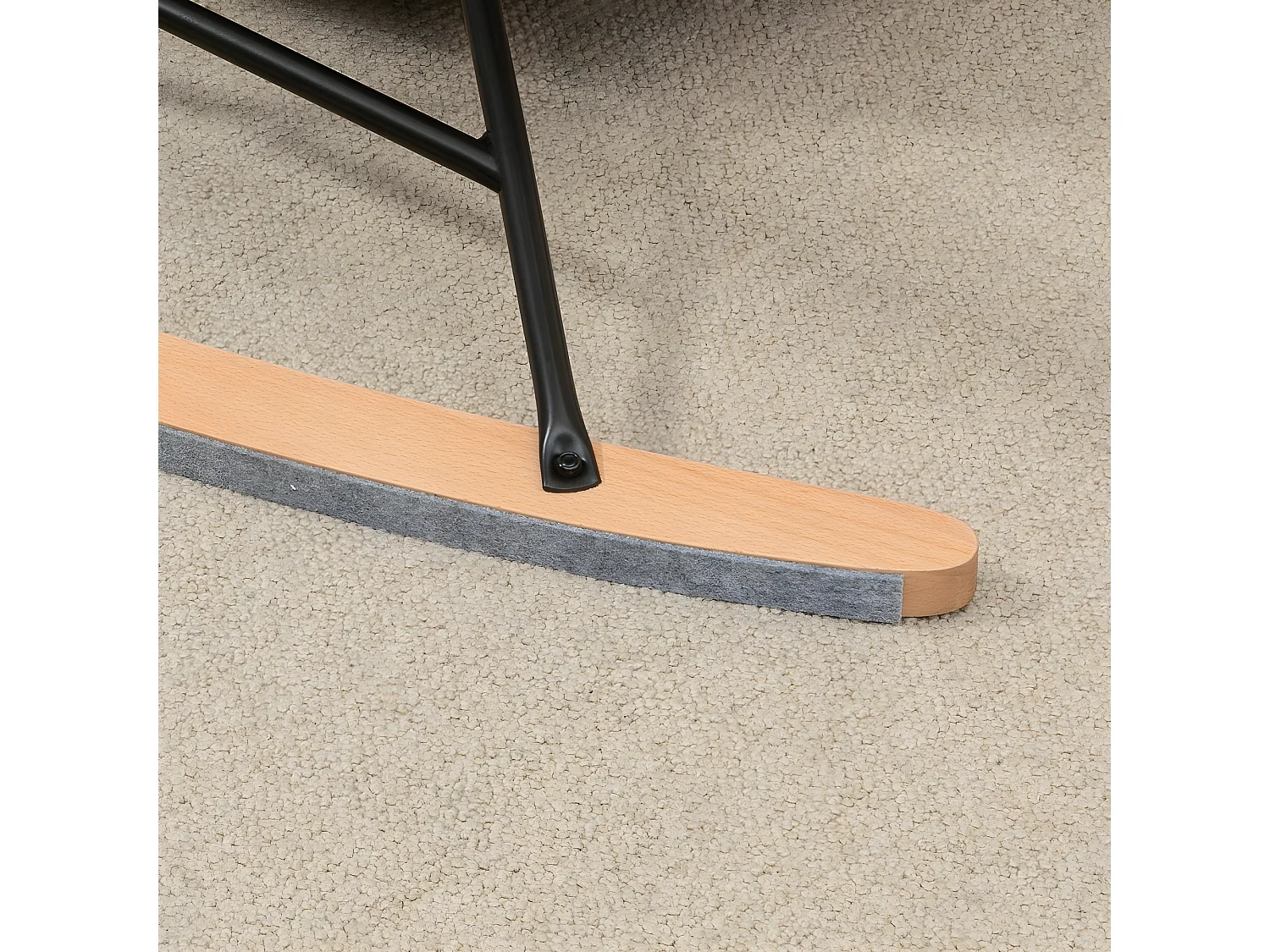 Silla mecedora rosa 65x87x102 cm HOMCOM