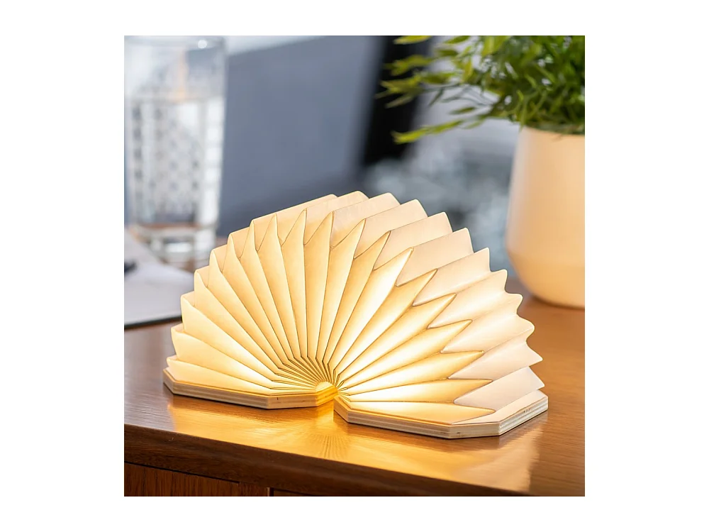 Lampe à poser Gingko Accordéon Bamboo