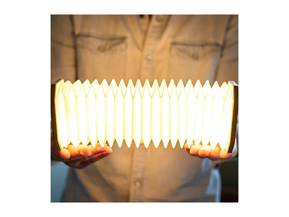 Lampe à poser Gingko Accordéon Bamboo