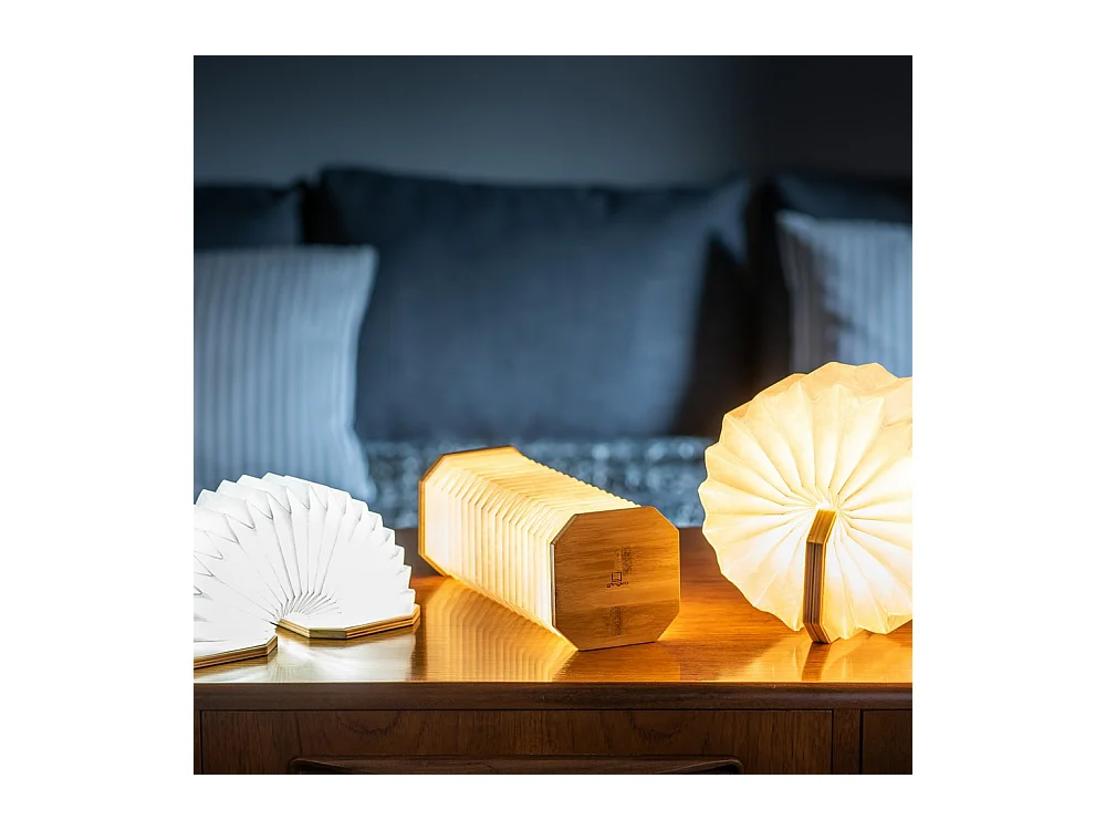 Lampe à poser Gingko Accordéon Bamboo