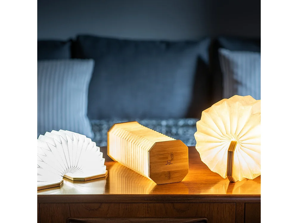 Lampe à poser Gingko Accordéon Bamboo