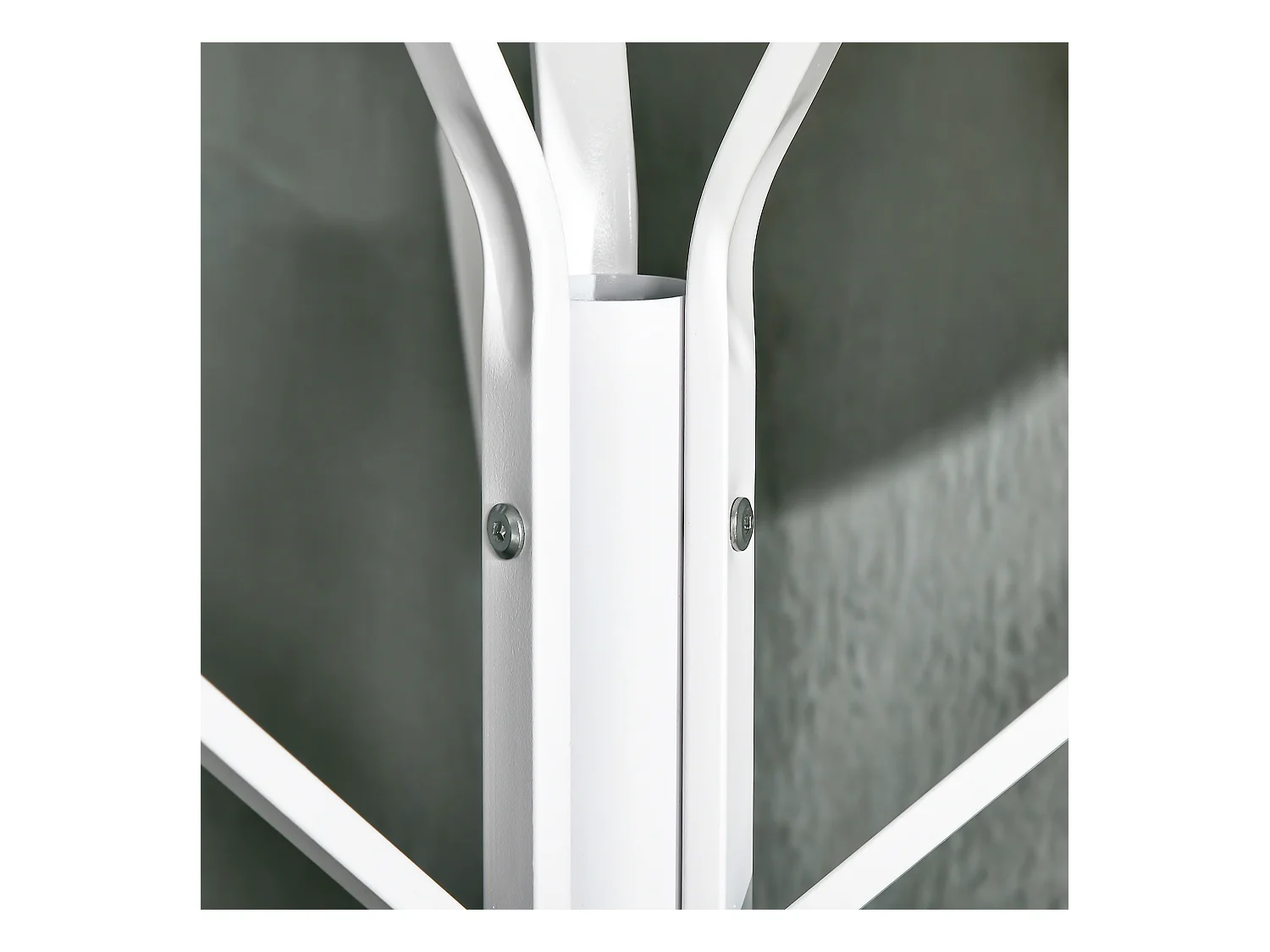 Perchero de pie metálico blanco 45x45x180 cm HOMCOM