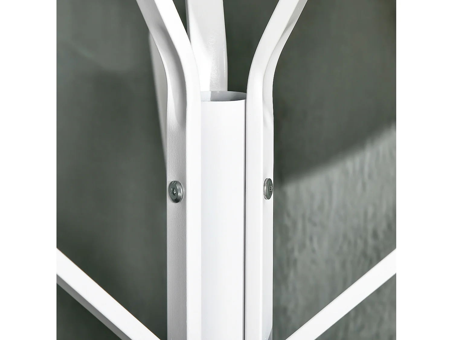 Perchero de pie metálico blanco 45x45x180 cm HOMCOM