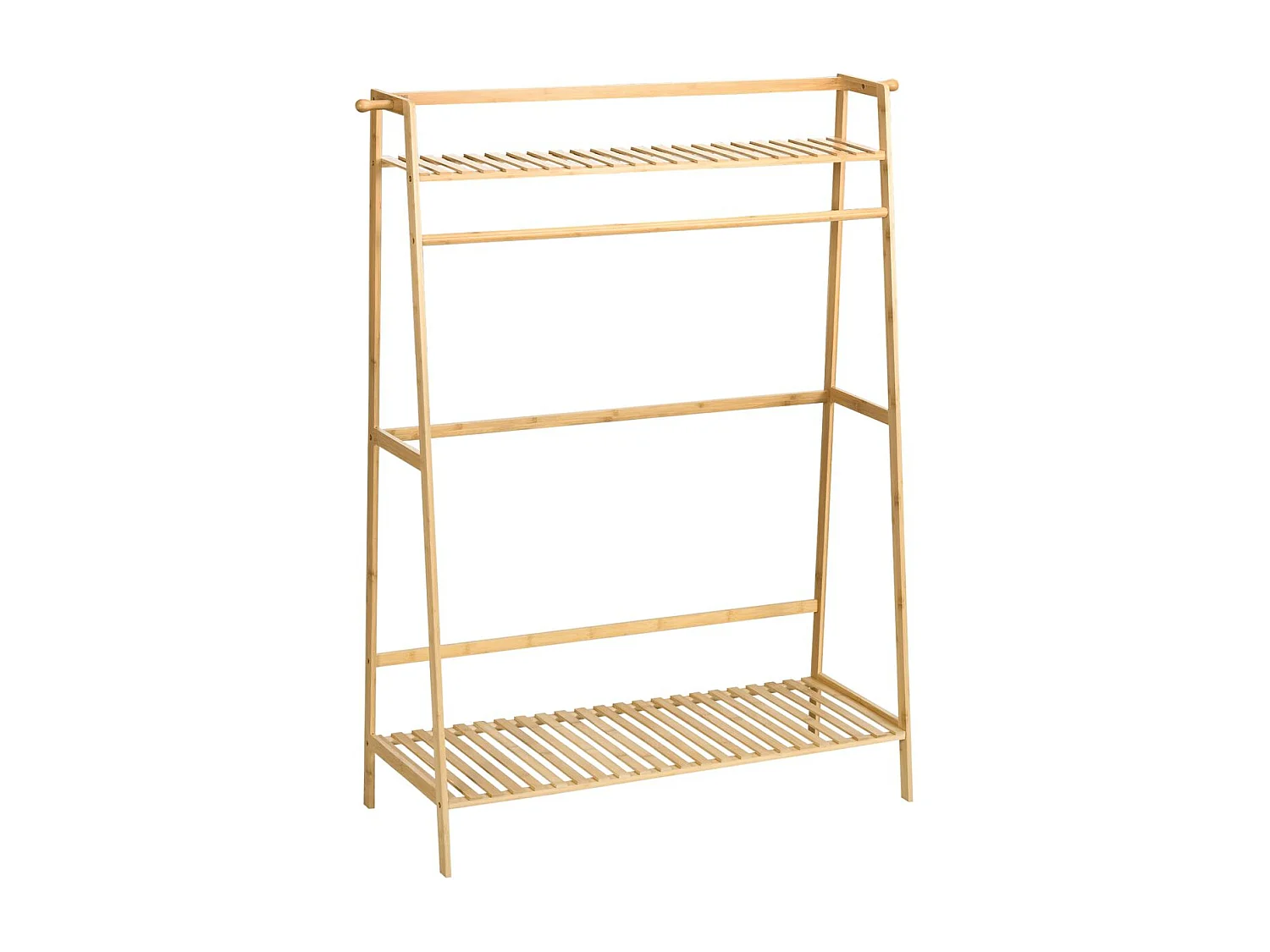 Perchero de pie madera natural 114x40x139 cm HOMCOM