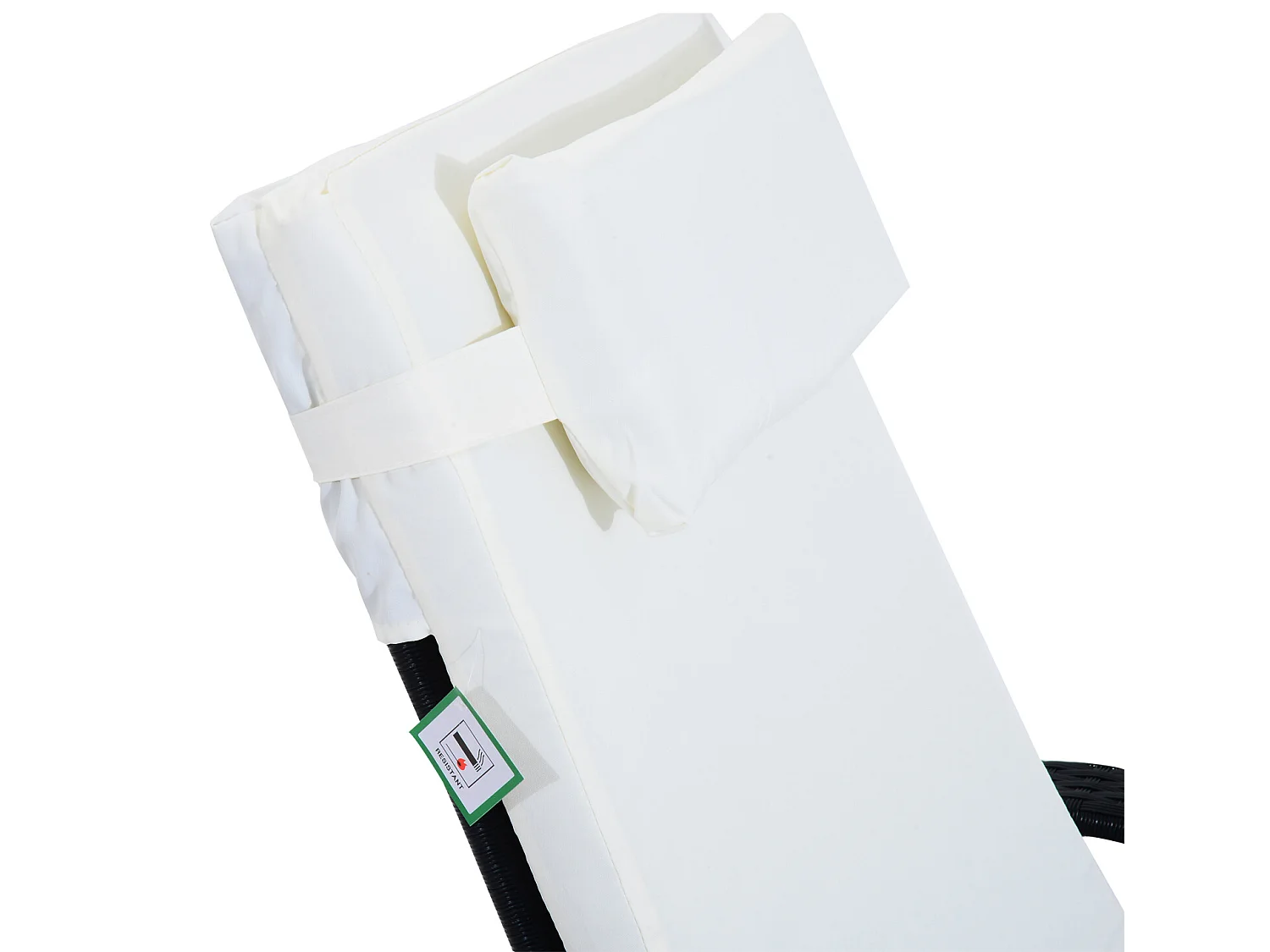 Conjuntos de muebles de jardín negro 200x73x103cm Outsunny