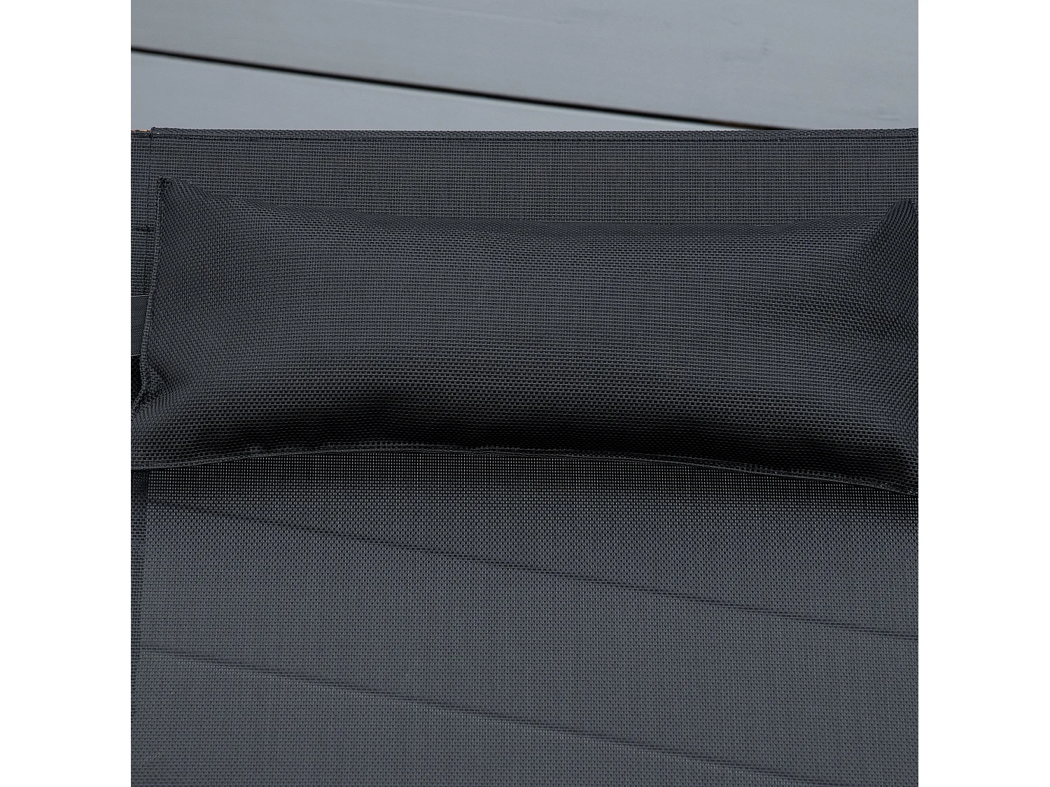 Tumbona negro 182x64x71 cm Outsunny