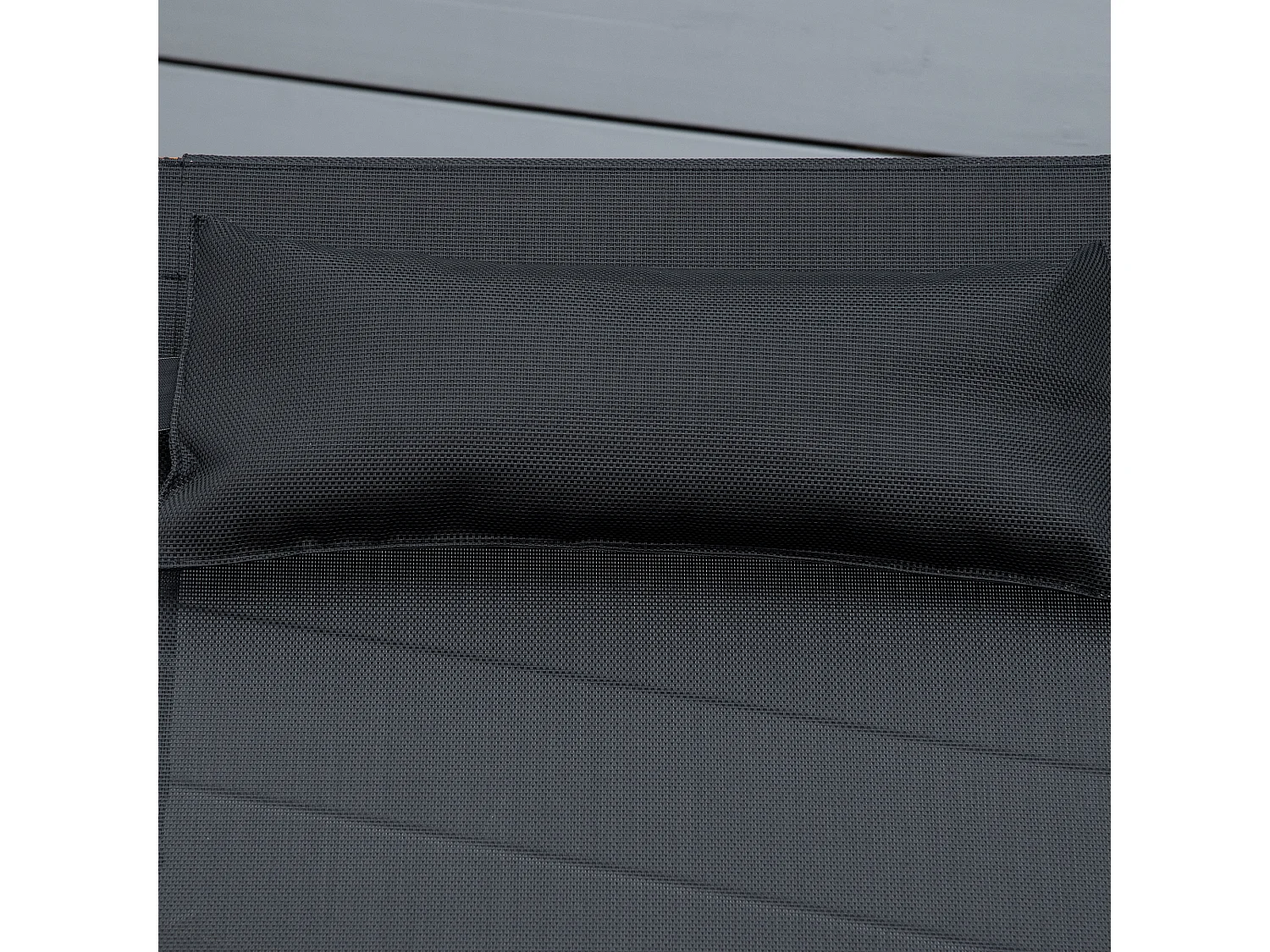 Tumbona negro 182x64x71 cm Outsunny