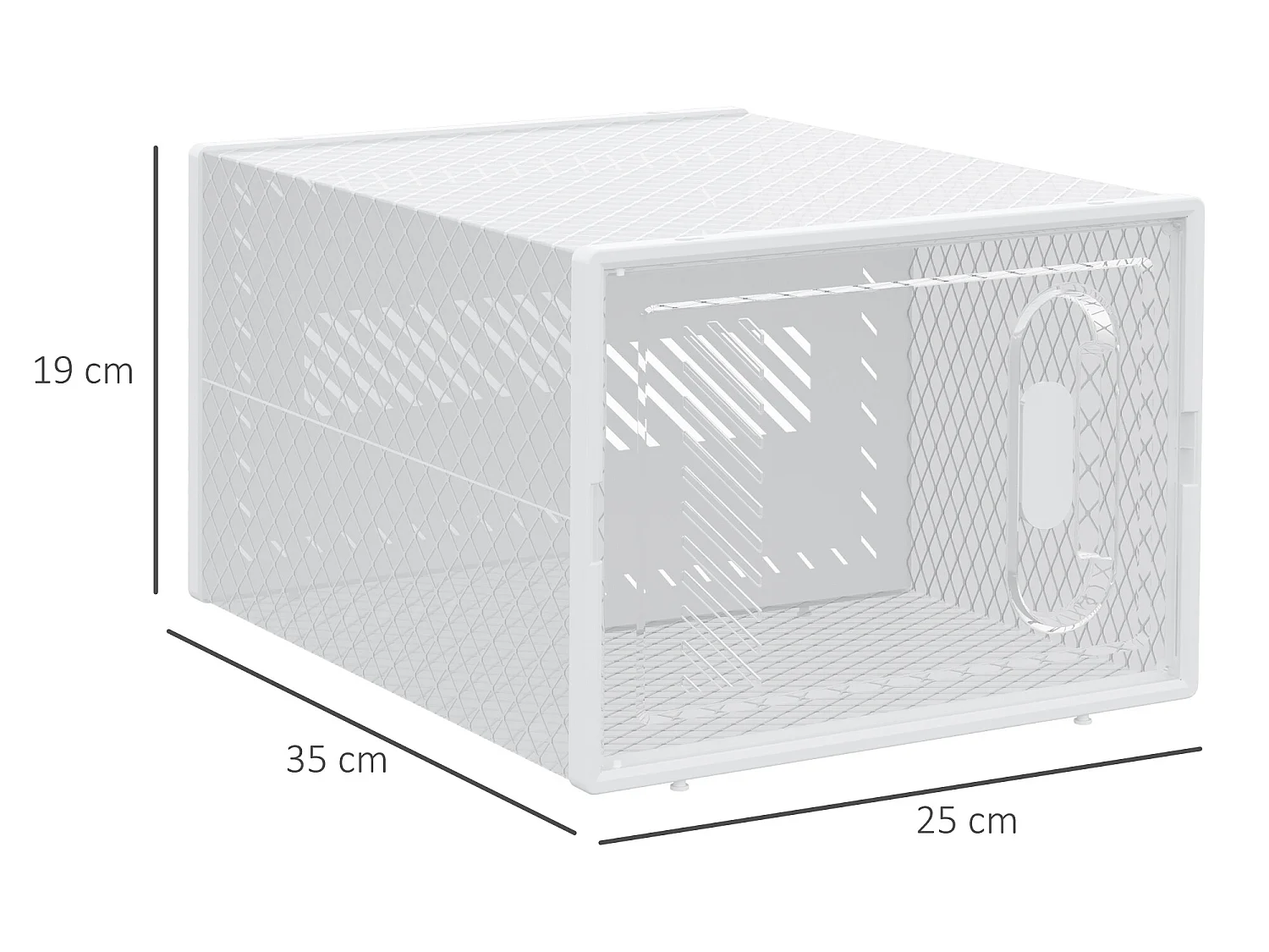 Armario modular transparente 8 unidad HOMCOM