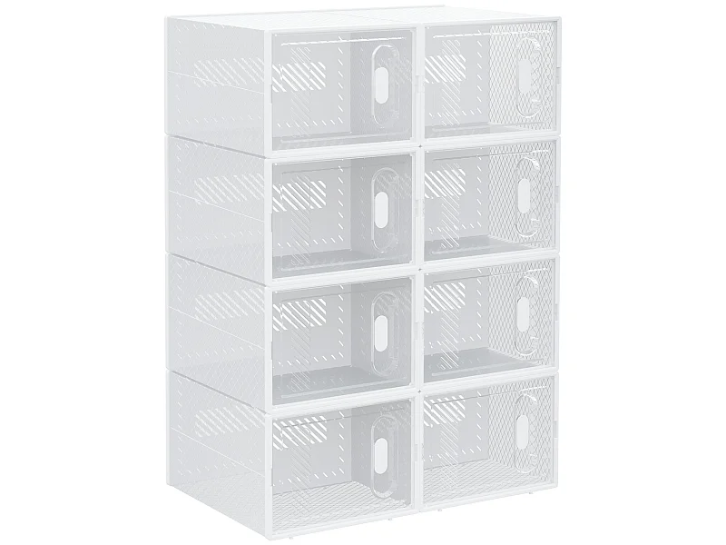 Armario modular transparente 8 unidad HOMCOM