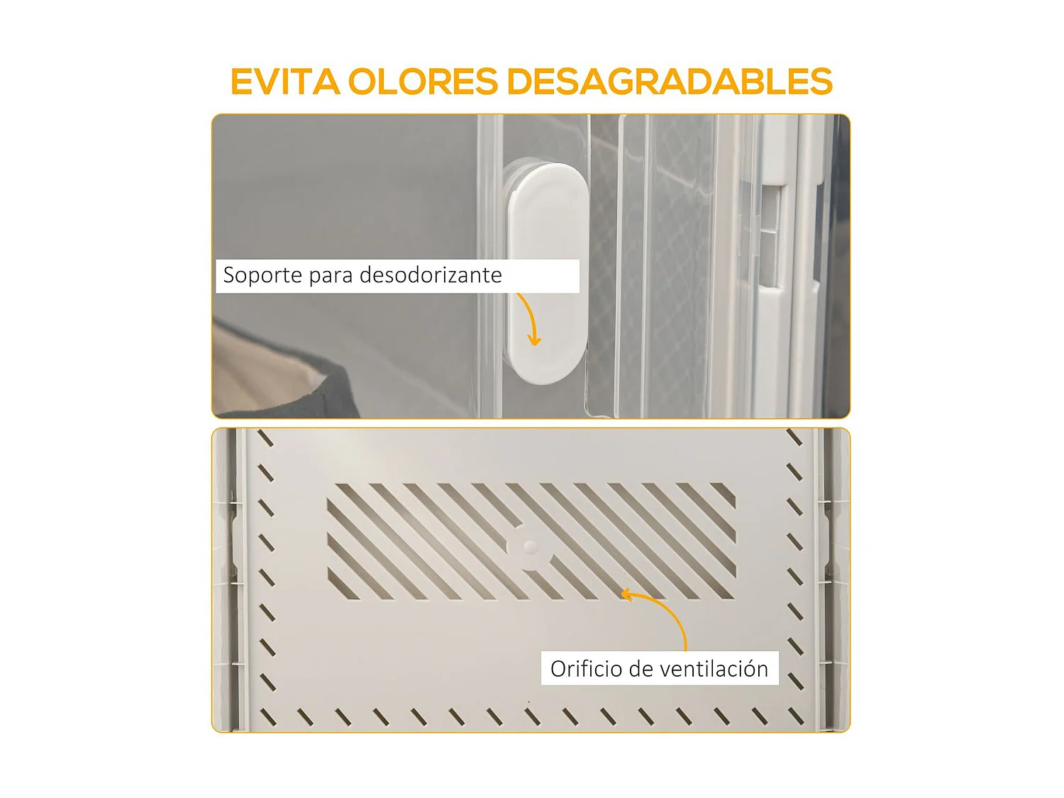 Armario modular transparente 28x36x21 cm 18 unidad HOMCOM