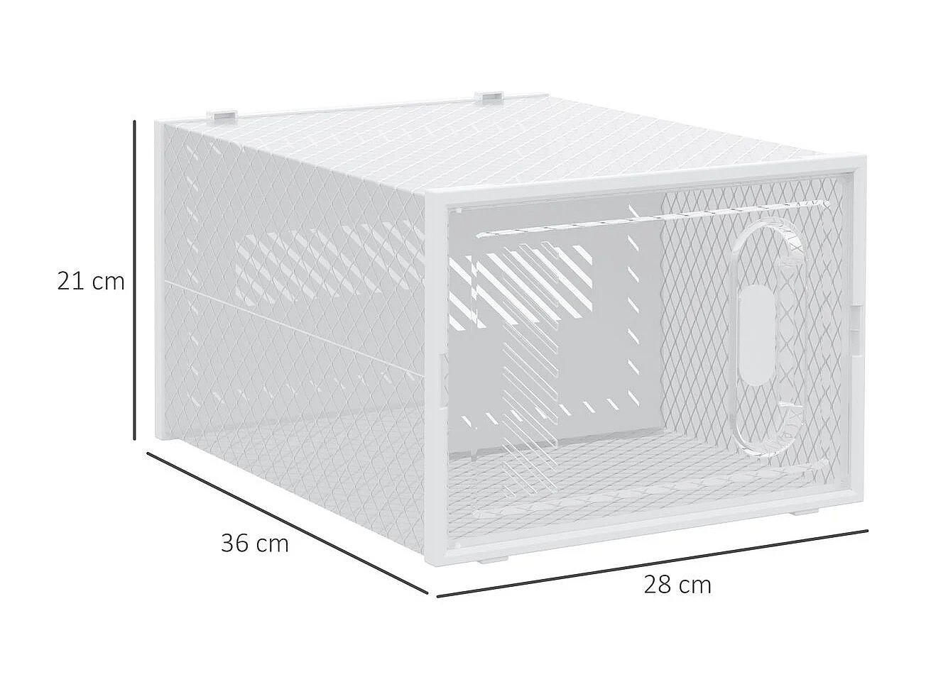 Armario modular transparente 8 unidad HOMCOM