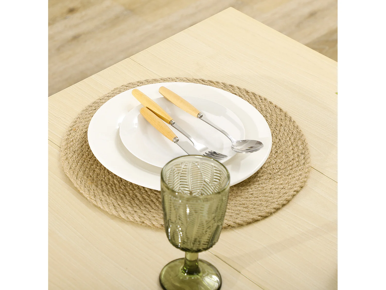Mesa de comedor roble 119x70x75 cm HOMCOM