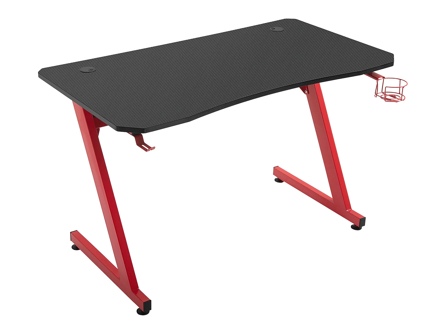 Mesa gaming rojo 120x65x74.5 cm HOMCOM
