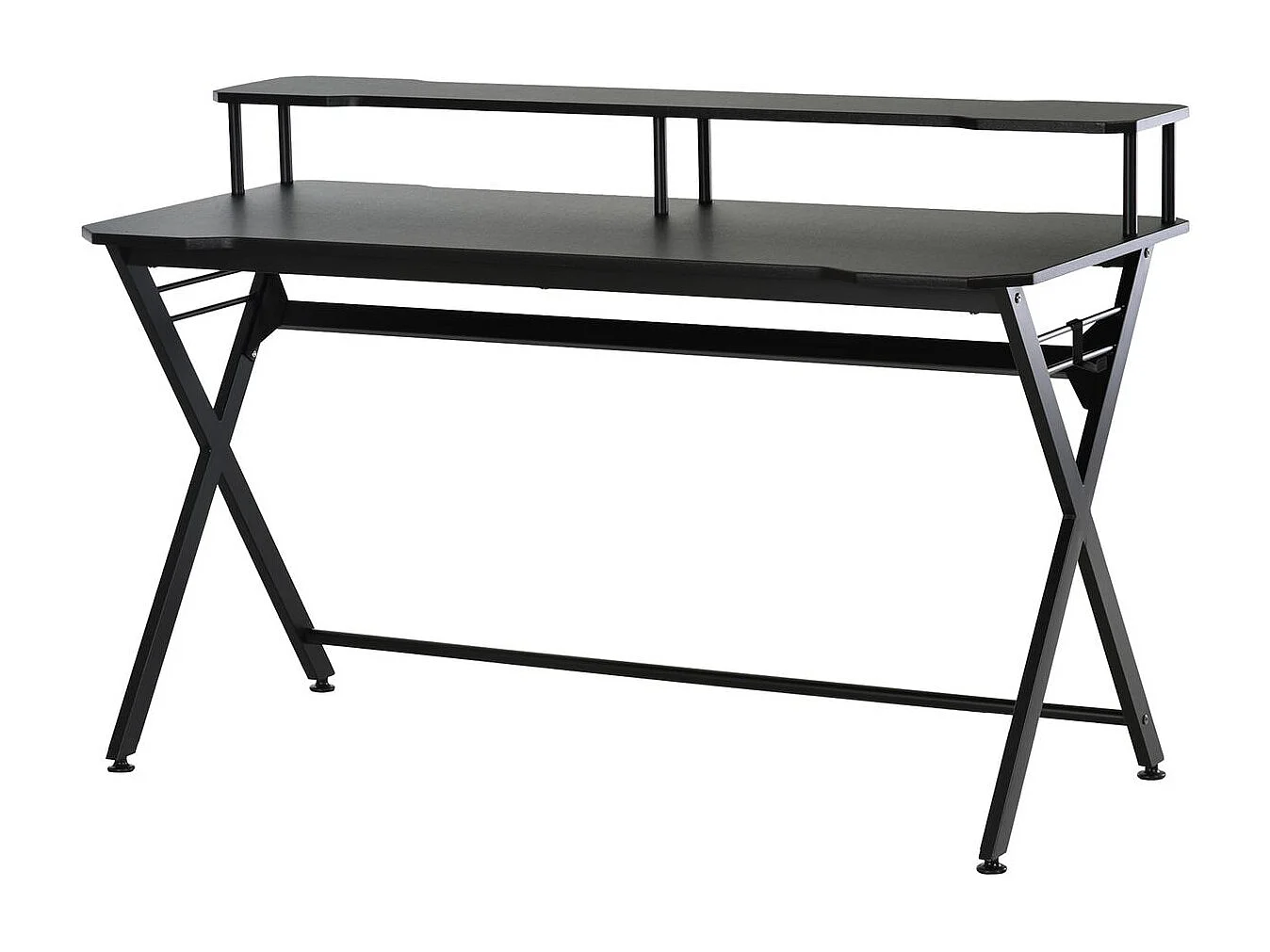 Mesa gaming negro 140x60x90 cm HOMCOM