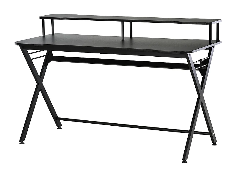 Mesa gaming negro 140x60x90 cm HOMCOM