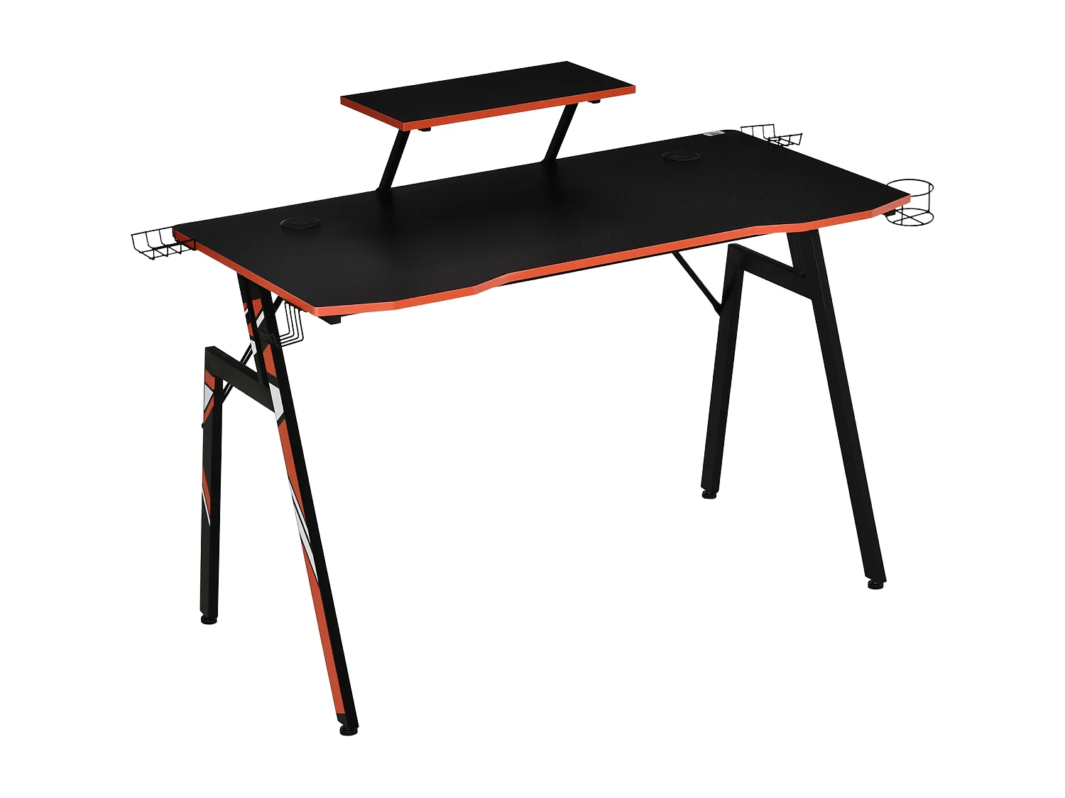 Mesa gaming negro 120x60x94.5 cm HOMCOM
