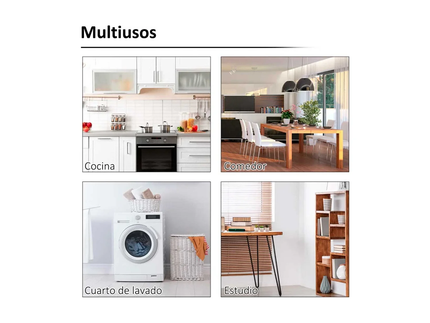 Mesa plegable de pared blanco 60x40x20 cm HOMCOM
