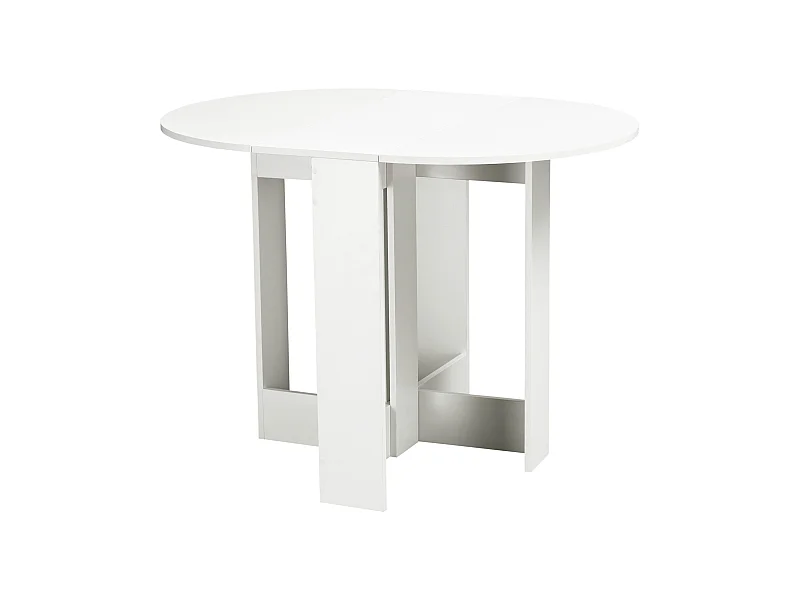 Mesa plegable blanco 104x76x73.7 cm HOMCOM