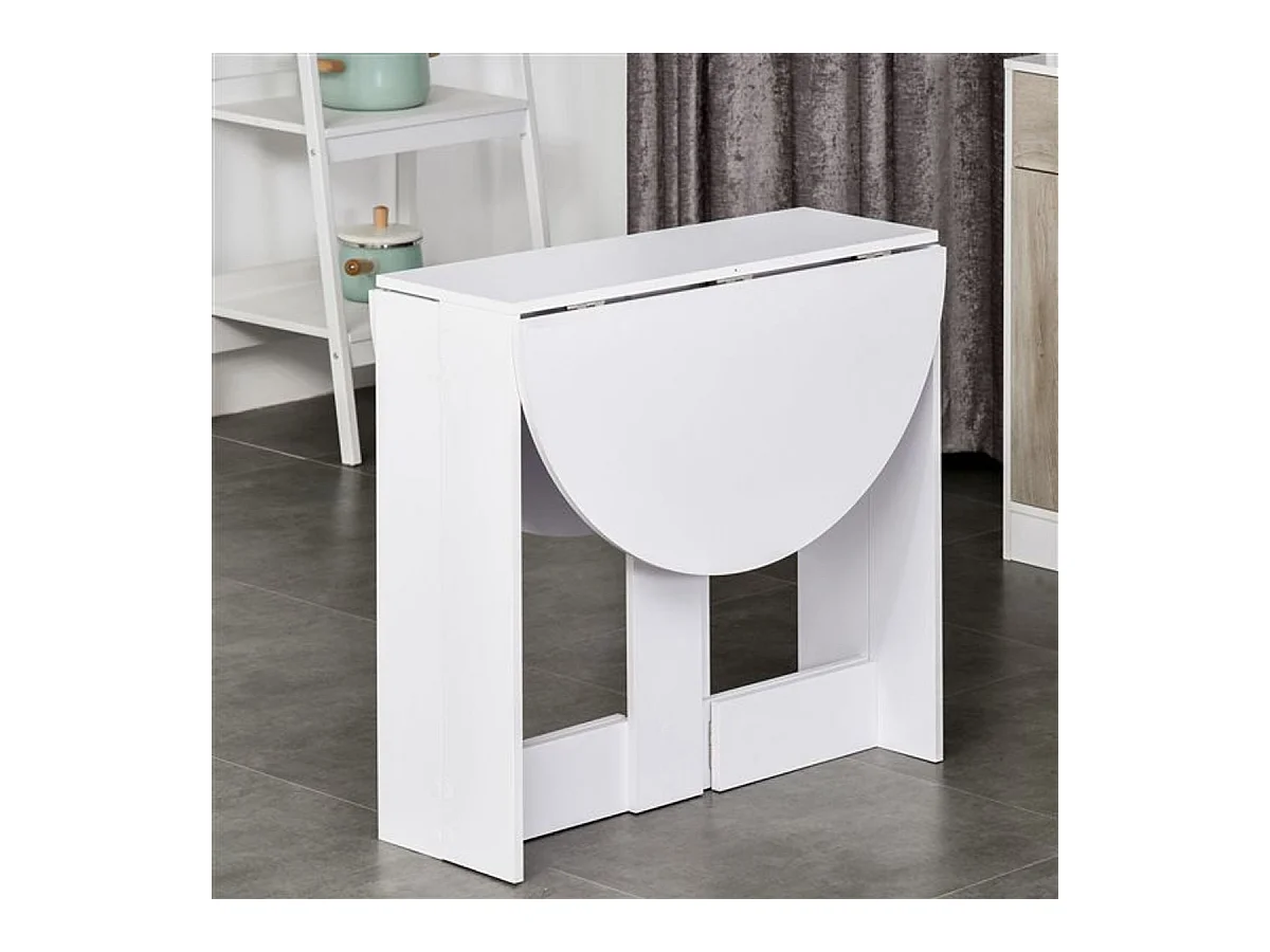 Mesa plegable blanco 104x76x73.7 cm HOMCOM