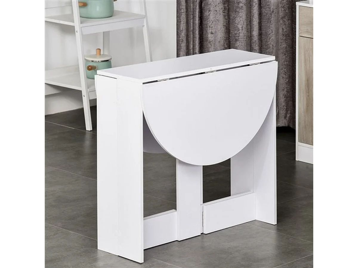 Mesa plegable blanco 104x76x73.7 cm HOMCOM