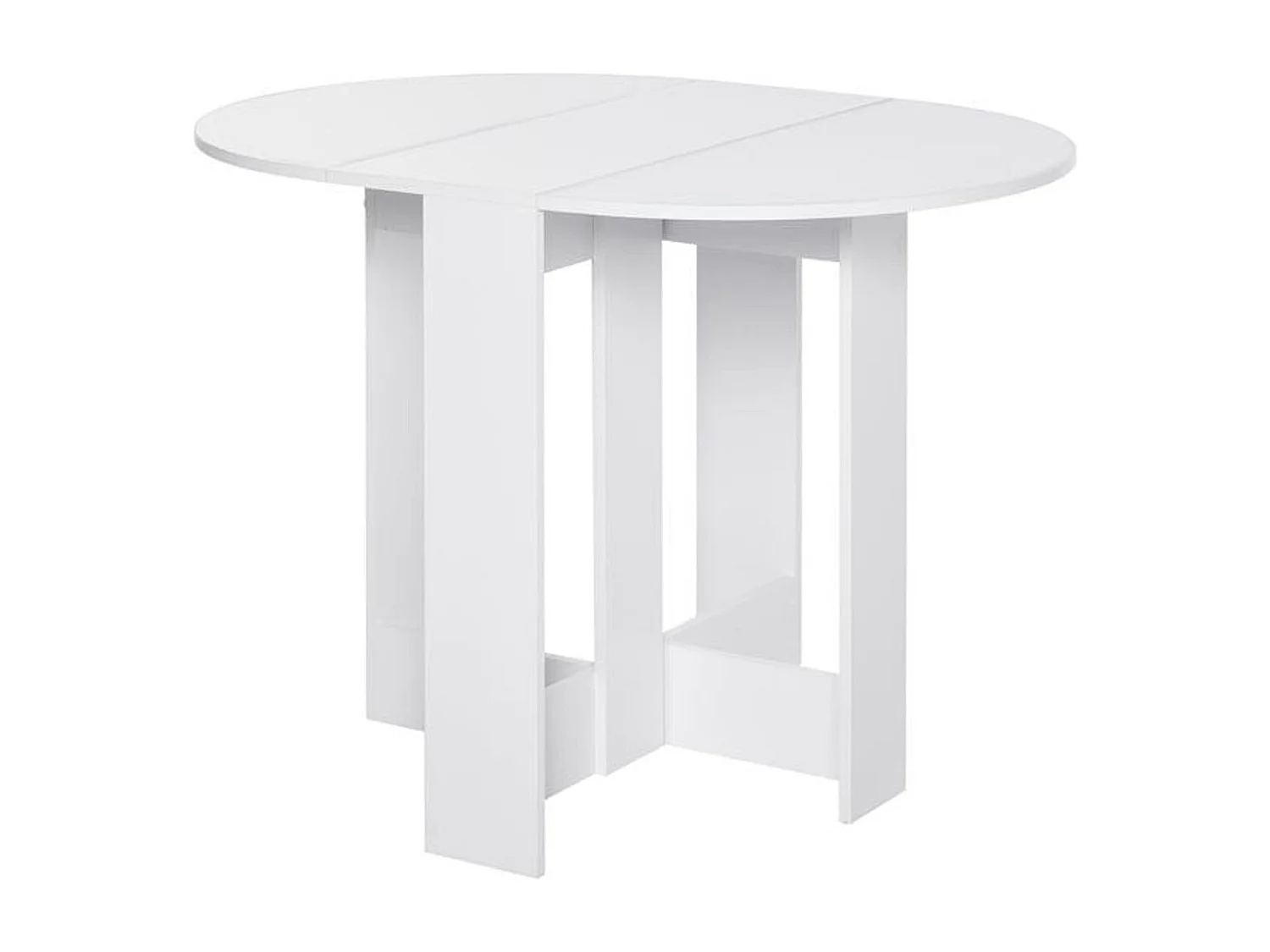 Mesa plegable blanco 104x76x73.7 cm HOMCOM