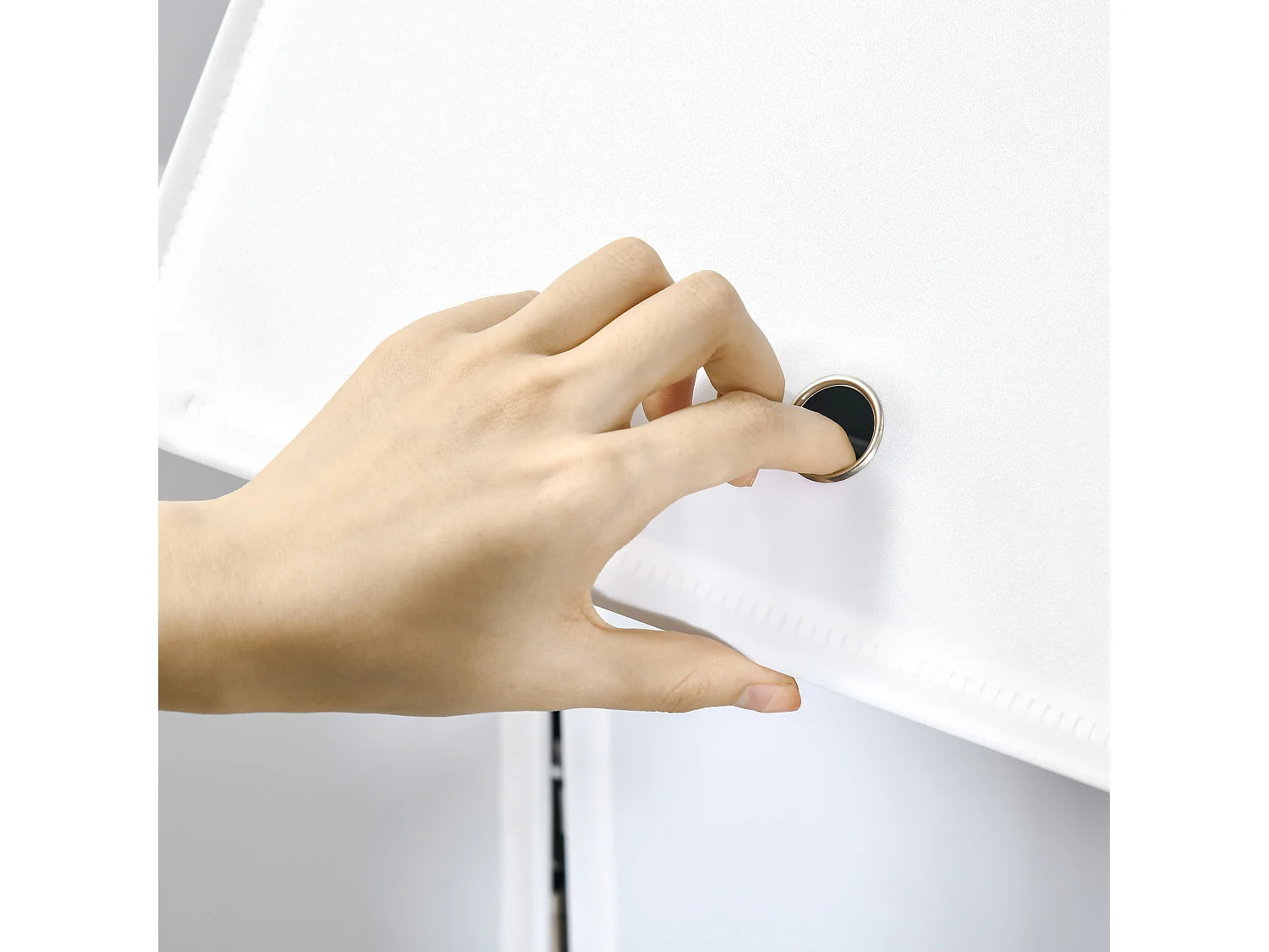 Armario modular negro y blanco 125x32x125 cm HOMCOM