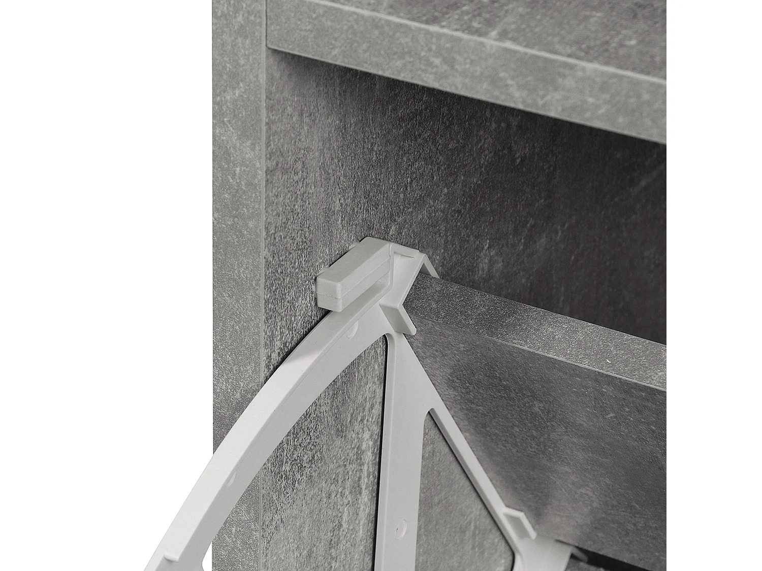 Conjunto muebles de entrada gris 90x22x116cm HOMCOM