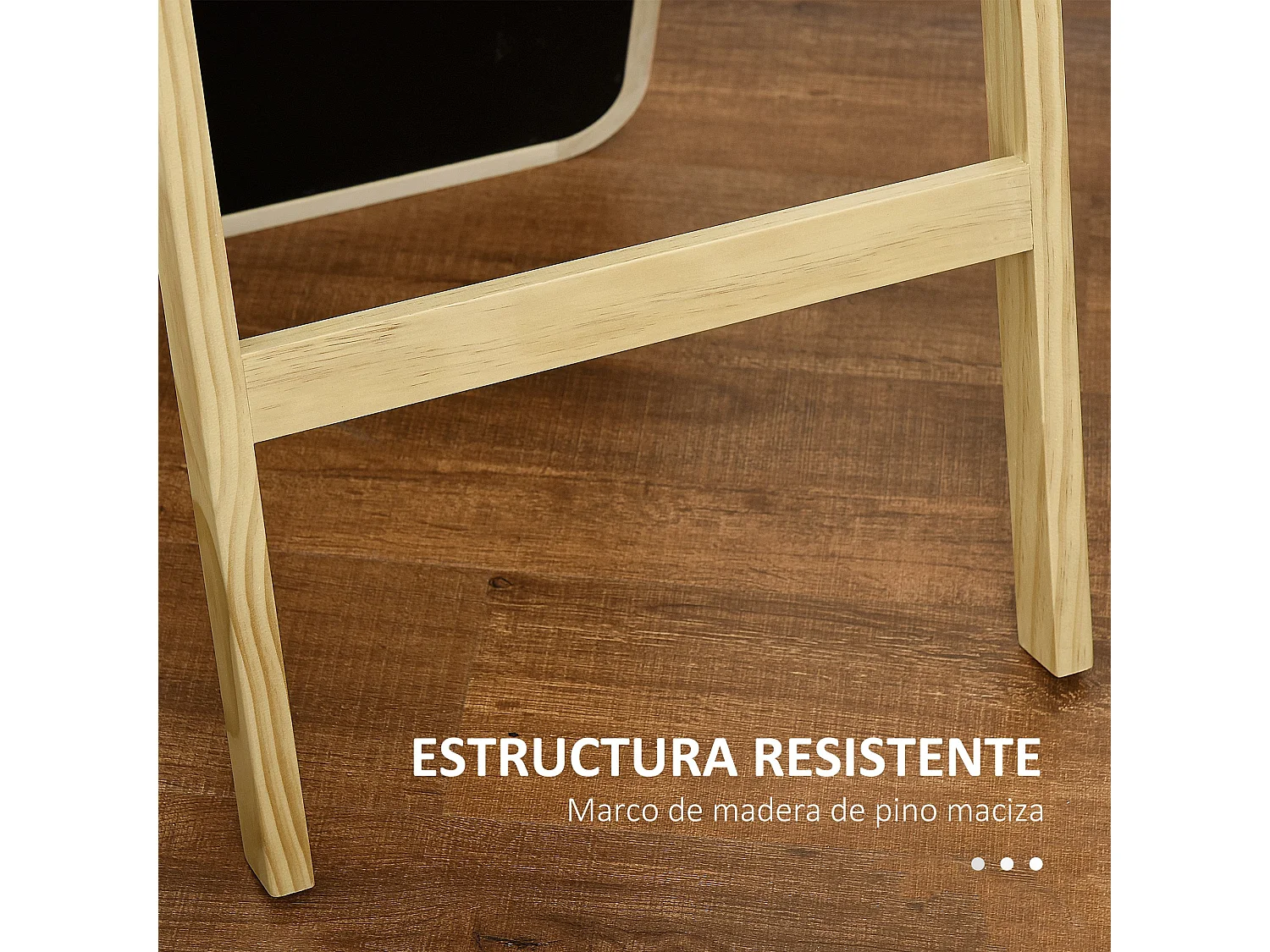 Espejo de pie madera natural 40x35x147 cm HOMCOM