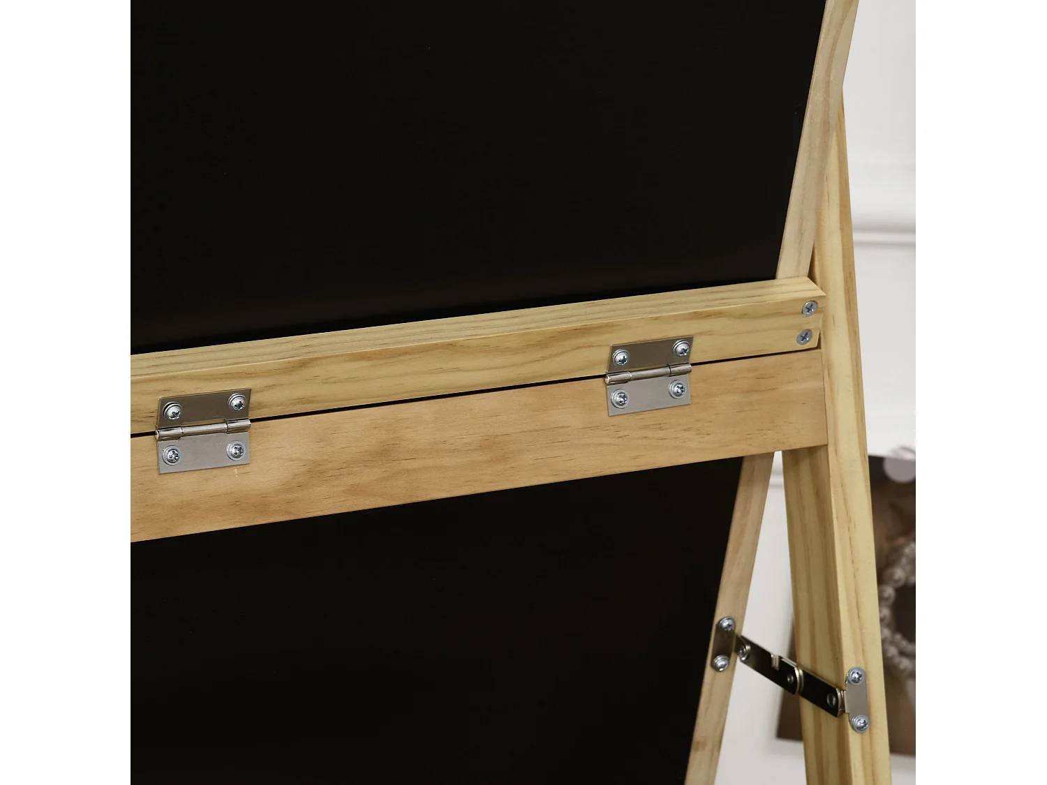 Espejo de pie madera natural 40x35x147 cm HOMCOM