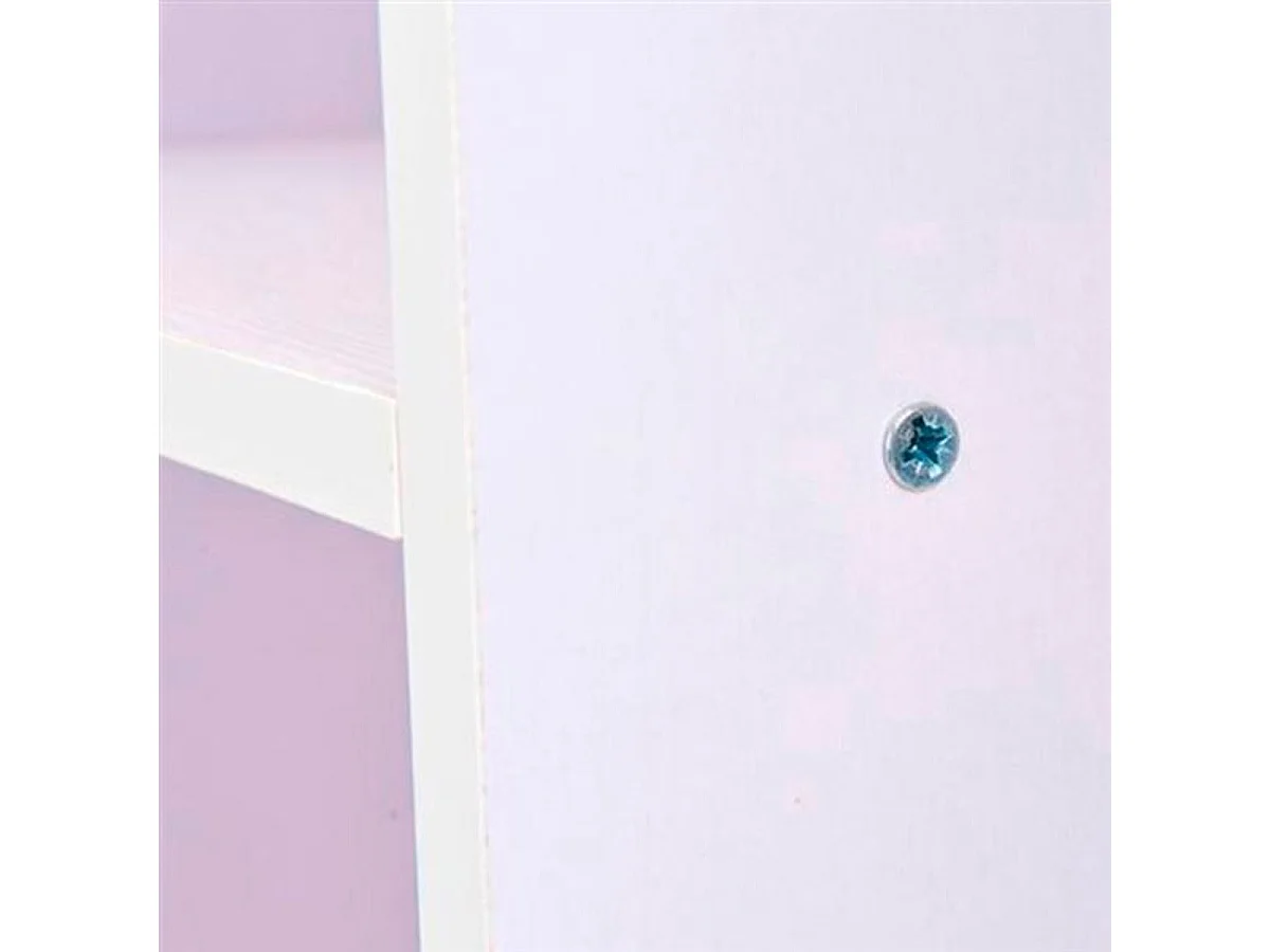 Armario abierto con rueda blanco 80x40x128cm HOMCOM