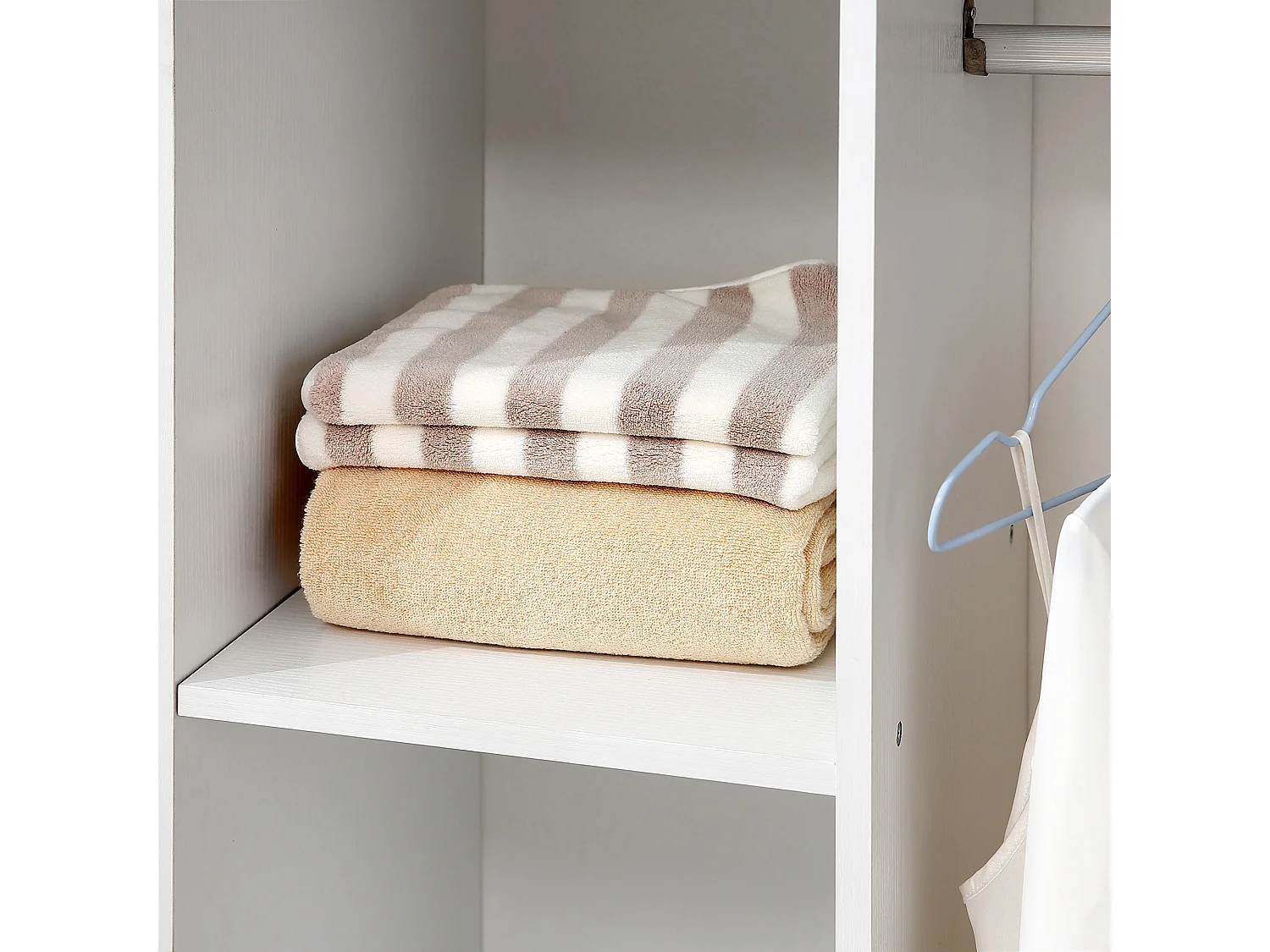 Armario abierto con rueda blanco 80x40x128cm HOMCOM