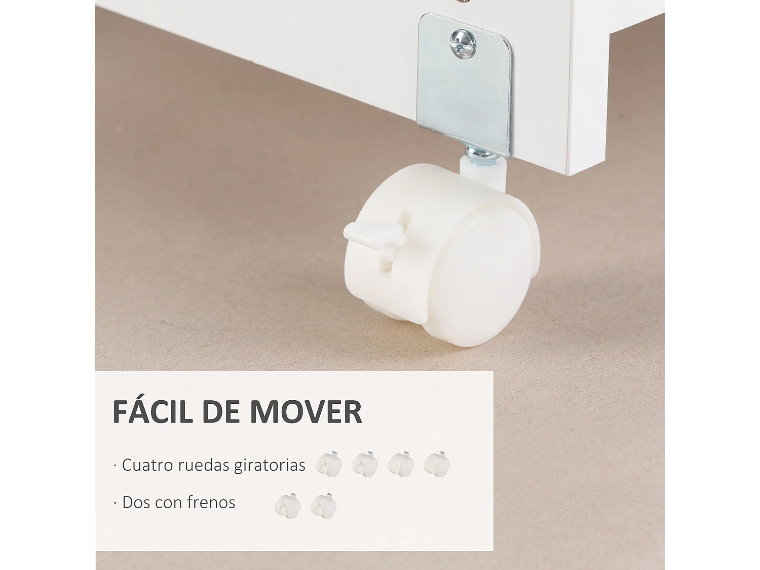 Armario para impresora blanco 60x39x80 cm Vinsetto