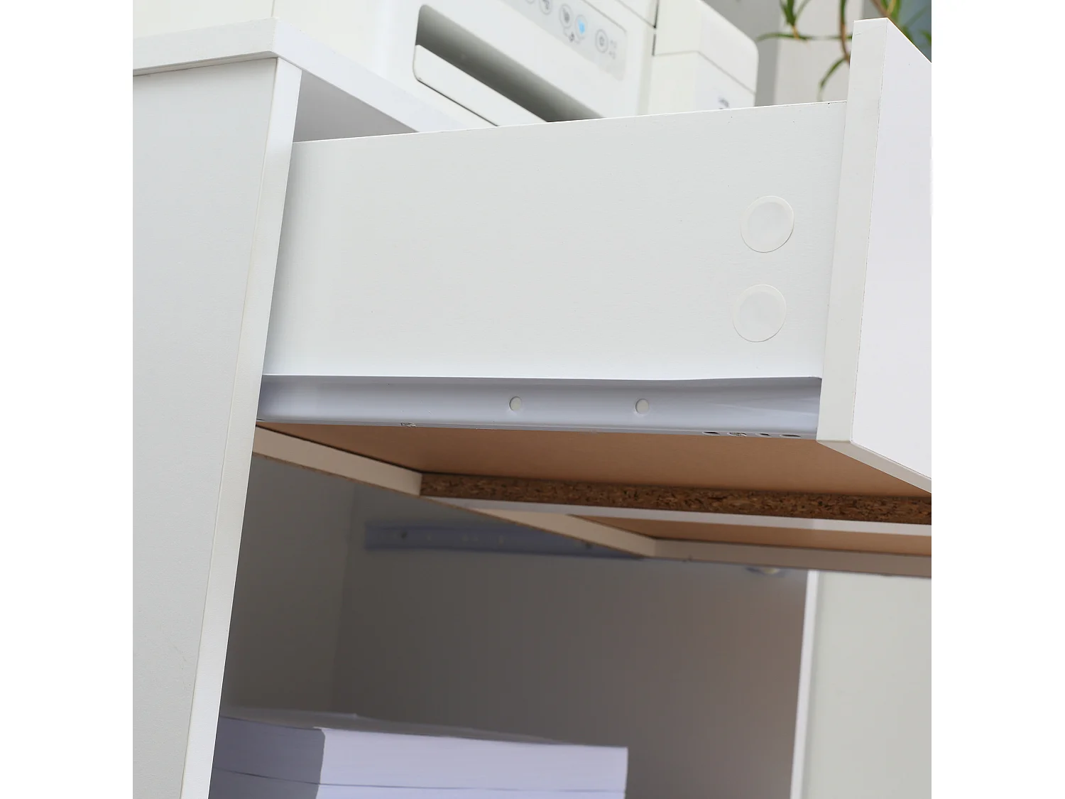 Armario para impresora blanco 60x39x80 cm Vinsetto