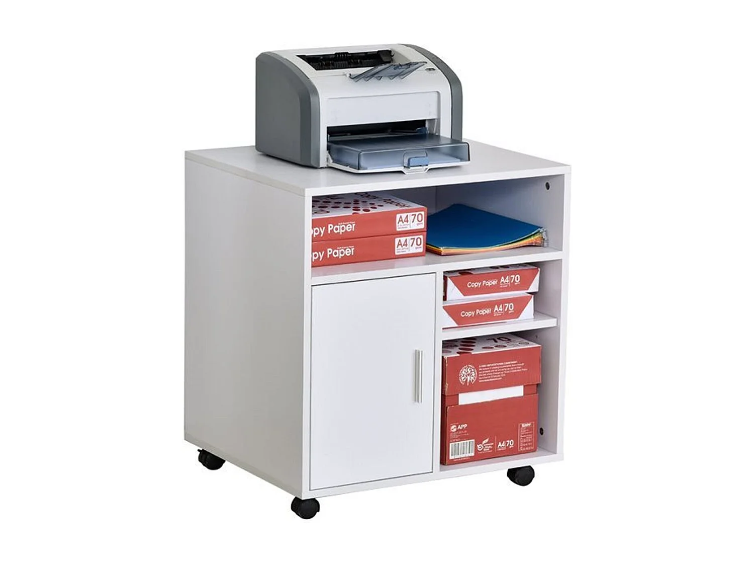 Soporte para impresora blanco 60x50x65.5 cm HOMCOM