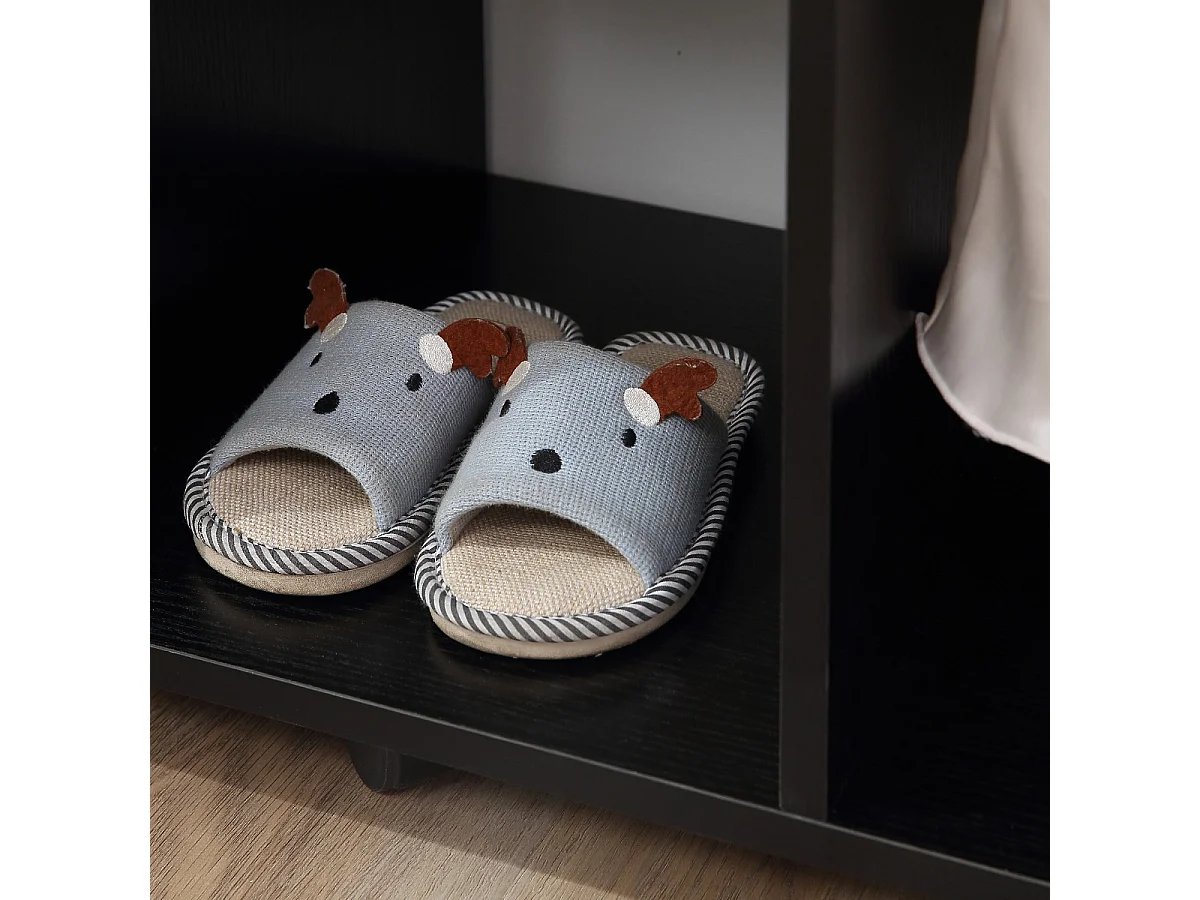 Armario ropero negro 120x40x128cm HOMCOM