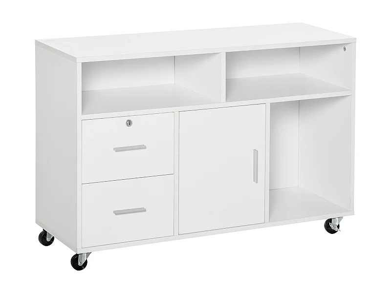 Mueble archivador blanco 100x35x65 cm HOMCOM