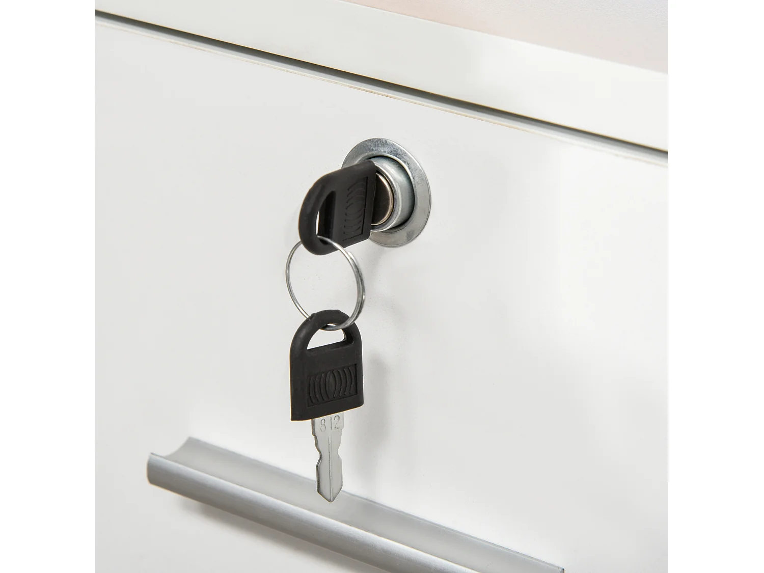 Mueble archivador blanco 100x35x65 cm HOMCOM