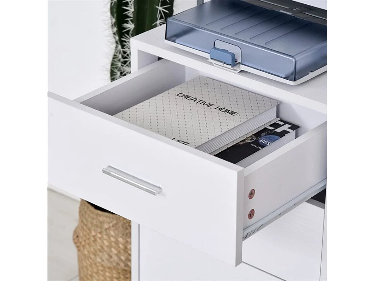 Soporte para impresora blanco 80x40x65 cm HOMCOM