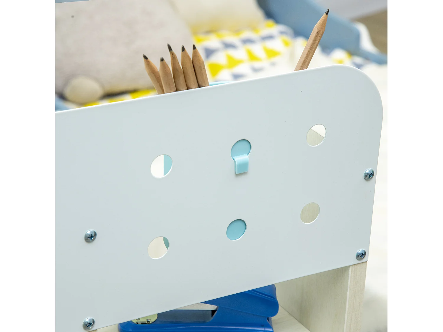 Pupitre infantil azul 80x52x109 cm HOMCOM