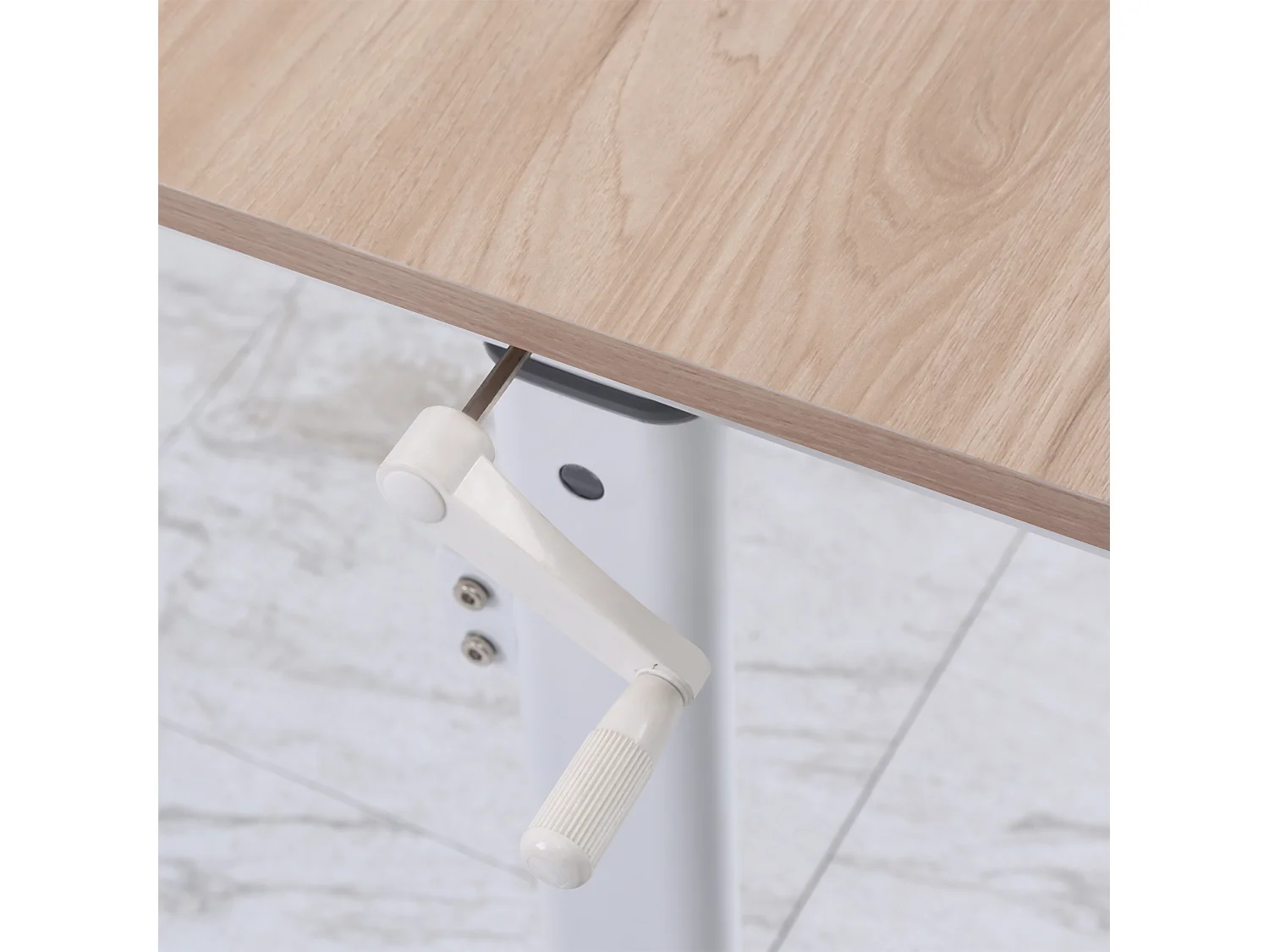 Escritorio de pie madera natural 120x60x117 cm Vinsetto