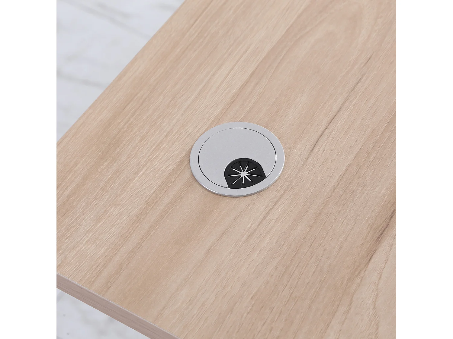 Escritorio de pie madera natural 120x60x117 cm Vinsetto