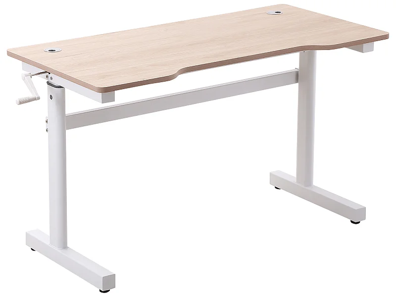 Escritorio de pie madera natural 120x60x117 cm Vinsetto