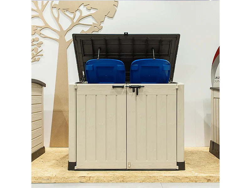 Keter Coffre de rangement plastique Extérieur Beige 1200 L