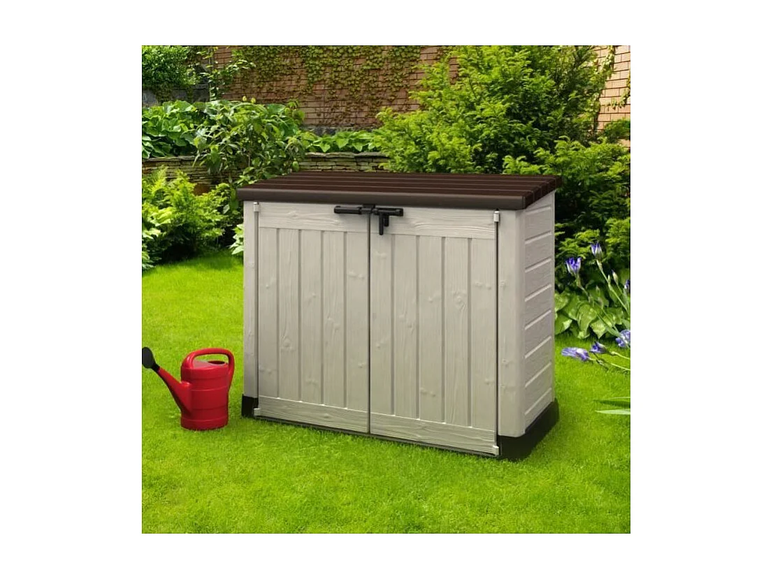 Keter Coffre de rangement plastique Extérieur Beige 1200 L