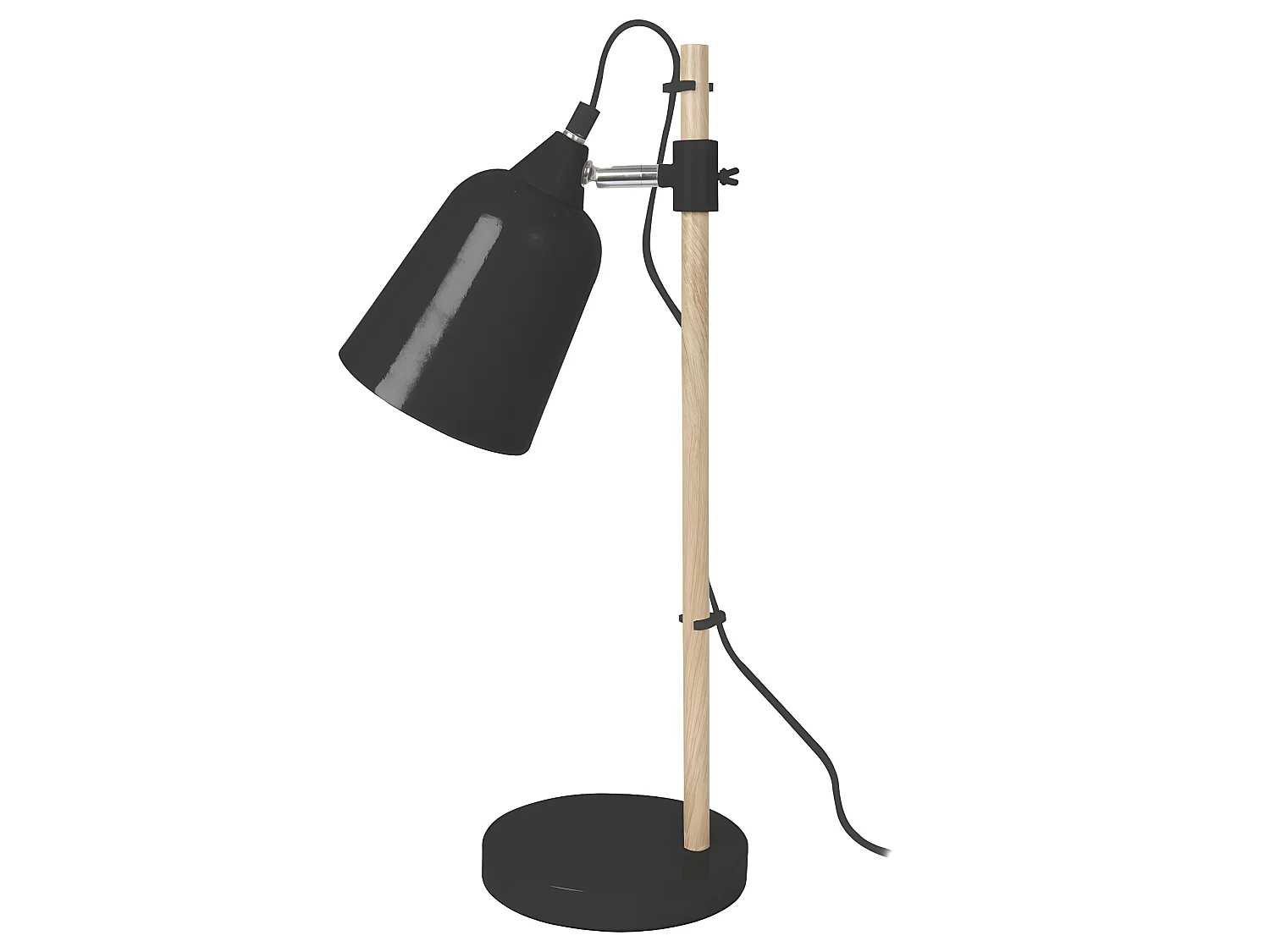 Lampe de table Wood-like Noir  Present Time