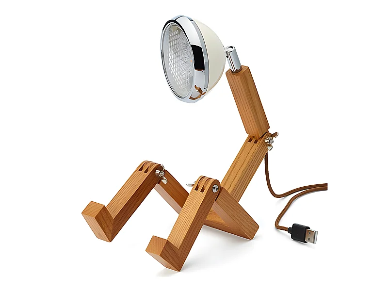 Lampe de table Mini Mr. Wattson Blanc vintage  Piffany Copenhagen - Mr. Wattson