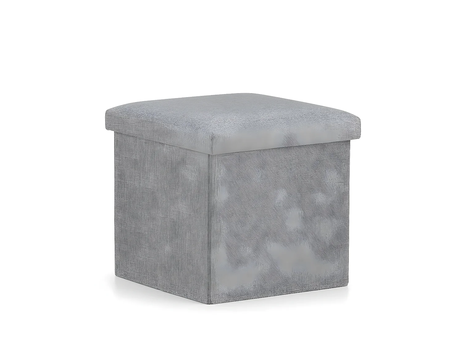 NILFIX - Pouf avec rangement salon/chambre à coucher/d'enfant - 38x38x36 cm - Assise d'appoint