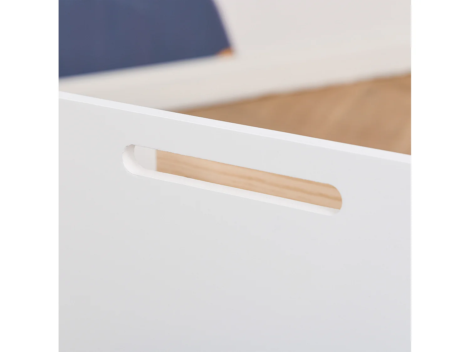 Caja de almacenaje de juguetes blanco 40x43x43 cm HOMCOM