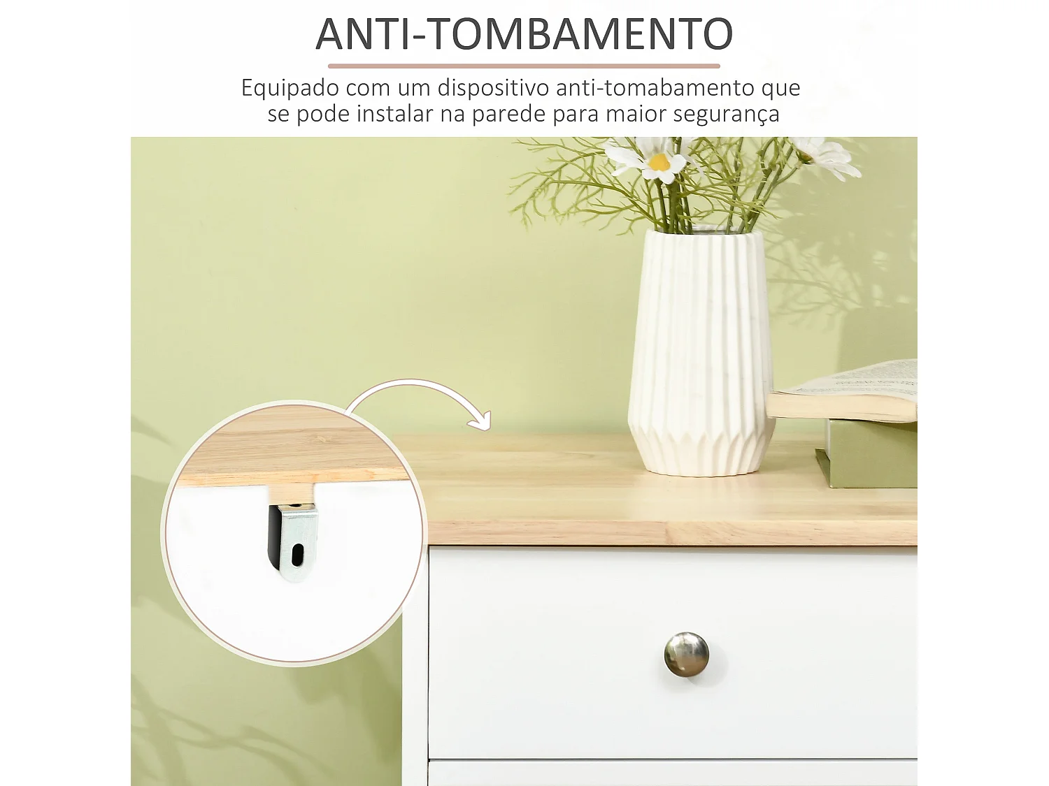 Aparador de cocina blanco 101x40x85 cm HOMCOM