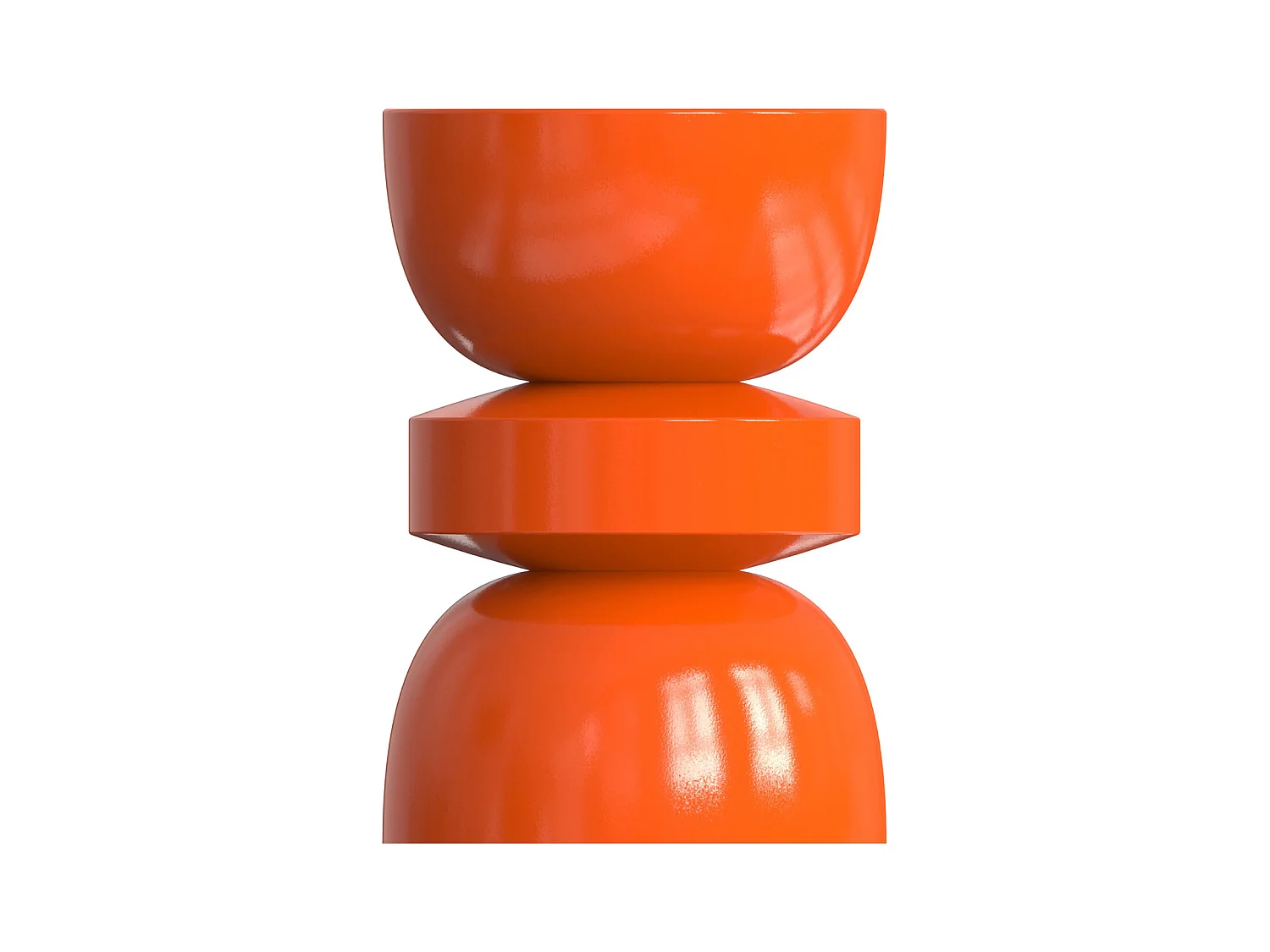 Table d'appoint en métal - Orange - TUVAMI